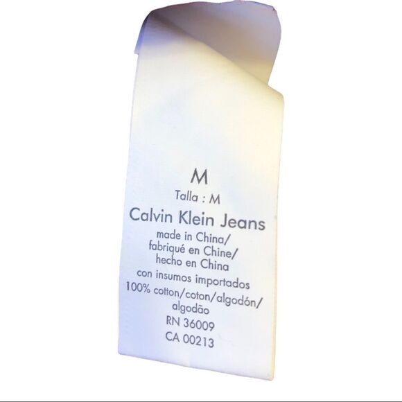 𝅺calvin Klein Jeans V-Neck Pull-Over EUC - Picture 8 of 8